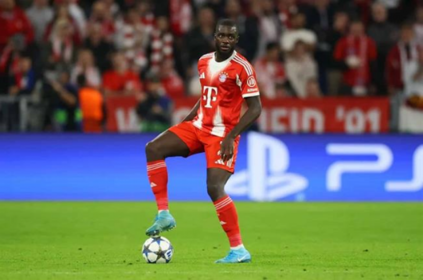 Football player Upamecano - "The steel wall" in modern defense.